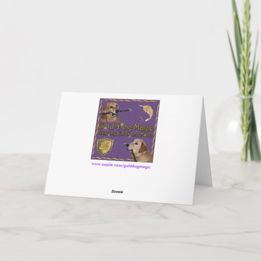 ゴールデンレトリバーのバレンタインデー占い占い師の愛 シーズンカード (裏面)