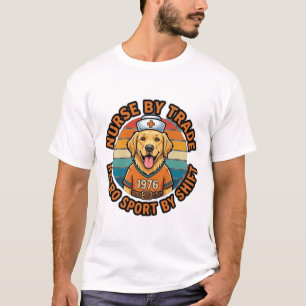 ゴールデンレトリバーのパパTシャツ Tシャツ