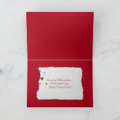 ゴールデンレトリバーのパピーとバレンタインハート シーズンカード (内部)