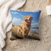 ゴールデンレトリバーのビーチ クッション (ブランケット)