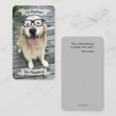 ゴールデンレトリバーのブックマーク読に戻りたい 名刺 (正面/裏面)