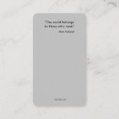 ゴールデンレトリバーのブックマーク読に戻りたい 名刺 (裏面)