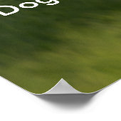 ゴールデンレトリバーのポスターと引用文 ポスター (角)