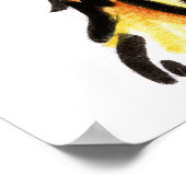 ゴールデンレトリバーのポートレート ポスター (角)