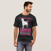 ゴールデンレトリバーのママとワイン Tシャツ (正面フル)