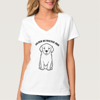 ゴールデンレトリバーのママ かわいい犬のギフトTシャツ Tシャツ