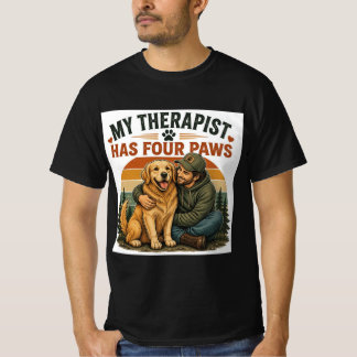 ゴールデンレトリバーのメンズ  Tシャツ