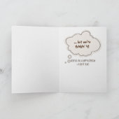 ゴールデンレトリバーのユーモアの誕生日 カード (内部)