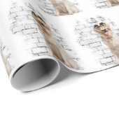 ゴールデンレトリバーのユーモア ラッピングペーパー (ロールコーナー)