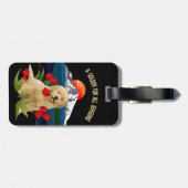 ゴールデンレトリバーのラゲージタグ ラゲッジタグ (裏面横)