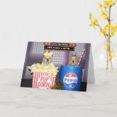 ゴールデンレトリバーの人生は映画記念日 カード