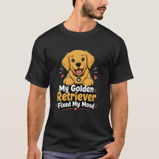 ゴールデンレトリバーの写真入りグッズ ゴールデンレトリバーに救われた Tシャツ