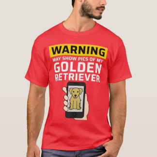 ゴールデンレトリバーの友達の写真が表示される可能性があります Tシャツ
