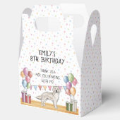 ゴールデンレトリバーの子供の誕生日お礼 フェイバーボックス (オープン)