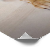 ゴールデンレトリバーの子犬が望遊ん ポスター (角)