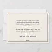 ゴールデンレトリバーの子犬とクリスマスツリー シーズンカード (裏面)