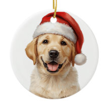 ゴールデンレトリバーの子犬のクリスマスツリーオーナメント
