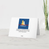 ゴールデンレトリバーの子犬のバレンタインデーカード カード (裏面)