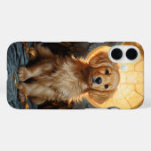 ゴールデンレトリバーの子犬の天使 Case-Mate iPhoneケース (裏面 (横))