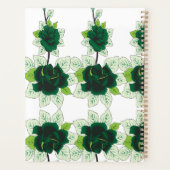 ゴールデンレトリバーの子犬は草の生えた野に座っている プランナー手帳 (裏面)