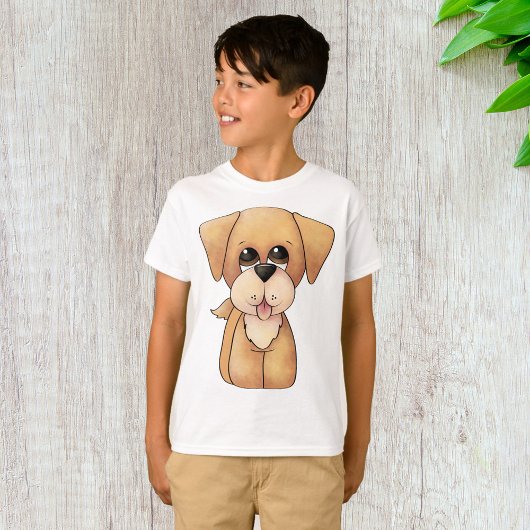 ゴールデンレトリバーの子犬 かわいい犬 Tシャツ