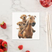 ゴールデンレトリバーの子 スタンダードカクテルナプキン (インサイチュ)