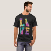 ゴールデンレトリバーの愛情 Tシャツ (正面フル)