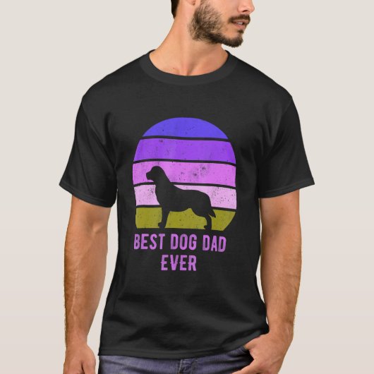 ゴールデンレトリバーの最高のお父さん_2 Tシャツ (正面)