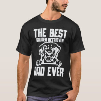 ゴールデンレトリバーの最高のお父さん Tシャツ