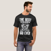 ゴールデンレトリバーの最高のお父さん Tシャツ (正面フル)