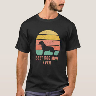 ゴールデンレトリバーの最高の犬ママ プレミアム Tシャツ