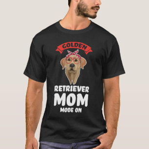ゴールデンレトリバーの母モード ゴールデンレトリバー Tシャツ