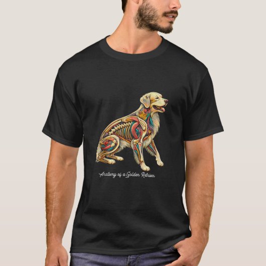 ゴールデンレトリバーの犬のオーナーパパMom P Tシャツ (正面)