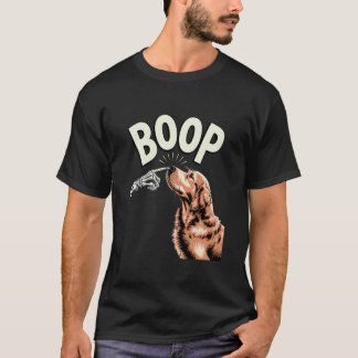 ゴールデンレトリバーの犬のブープ スケルトン 指 おもしろい Tシャツ