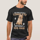 ゴールデンレトリバーの犬の可愛いインテリア雑貨 | 面白い犬の毛のオブジェ Tシャツ (正面)