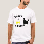 ゴールデンレトリバーの犬の多く Tシャツ (正面)
