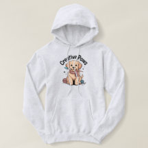 ゴールデンレトリバーの犬の芸術家ペイント Creative Paws