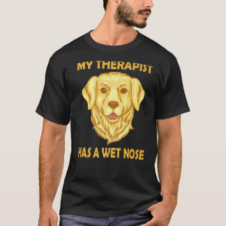 ゴールデンレトリバーの犬ママ 私のセラピストは濡れたN Tシャツ