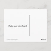 ゴールデンレトリバーの独立性の日の眼鏡投票 ポストカード (裏面)