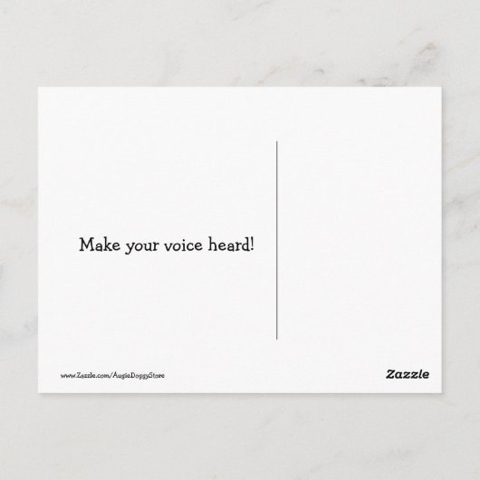 ゴールデンレトリバーの独立性の日の眼鏡投票 ポストカード (裏面)