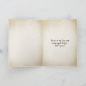 ゴールデンレトリバーの眼鏡をかけた子犬 カード (内部)