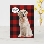 ゴールデンレトリバーの誕生日をプレイド カード (黄色い花)