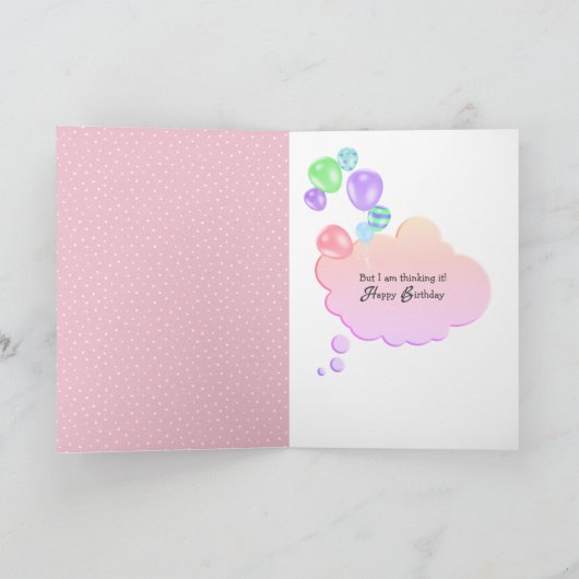 ゴールデンレトリバーの誕生日ユーモア カード (内部)