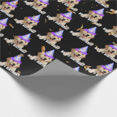 ゴールデンレトリバーの誕生日(紙吹雪) ラッピングペーパー (角)