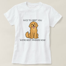 ゴールデンレトリバーの面白いTシャツ – 最高の友達