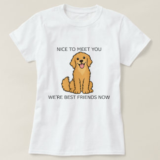ゴールデンレトリバーの面白いTシャツ – 最高の友達 Tシャツ