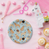 ゴールデンレトリバーの骨と前足 ペーパープレート (パーティー)