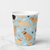 ゴールデンレトリバーの骨と前足 紙コップ (裏面)