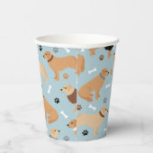 ゴールデンレトリバーの骨と前足 紙コップ (右)