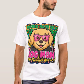 ゴールデンレトリバーのTシャツ ドッグママ Tシャツ